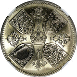 Great Britain Elizabeth II 1960 Crown NGC MS64 British Exhibition KM# 909 (038)