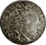 SWEDEN Carl XI (1660-1697) Silver 1691 2 Mark  SCARCE KM# 282.1 (13 238)