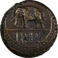 Ceylon (Sri Lanka) George III (1802-1820) 1815 1/24 Rixdollar Elephant KM#64 (8)