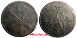 SWEDEN COPPER 1805 1 SKILLING OVERSTRUCK ON 2 ORE S.M.1766 FULL EARLY DATE(397)