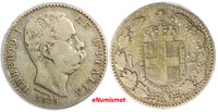 ITALY Umberto I   Silver 1885 (R)   2 Lire Mintage-598,000 RARE DATE KM# 23 (20)