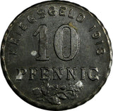Germany Bochum Gelsenkirchen Hatingen Steel Notgeld 1918 10 Pfennig Funck# 49.1