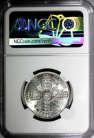 GREAT BRITAIN George V (1910-1936) Silver 1917 1 FLORIN NGC MS60 WWI KM# 817 (3)