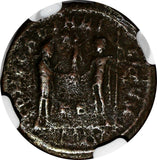 ROMAN Constantius I as Caesar AD 305-306 AE Post-reform Radiate /Jupiter NGC(0)