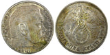Germany - Third Reich Silver 1938 A 2 Reichs Mark Hindenburg KM# 93 (22 294)