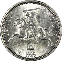 Lithuania Silver 1925 1 Litas UNC KM# 76 (21 141)