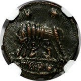 Roman Empire Constantinian BI Nummus cAD 330-340 Roma/She-Wolf & Twins NGC XF