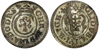 Riga.Livonia Christina of Sweden (1632-1654) Silver 1644 Solidus 0,67g.KM# 21(6)