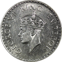 India-British George VI Silver 1940 (B) Rupee Mint Luster KM# 556 (22 246)