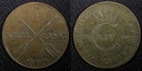 SWEDEN Carl XIV Johan Copper 1830 1  Skilling Last Year Type KM# 597 (555)