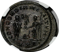 Roman Empire Maximian,AD 286-310 BI Aurelianianus/Victory From Jupiter NGC AU(4)