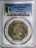 GERMANY BAVARIA SILVER MEDAL King Maximilian I PCGS MS63 Witt-2545 SCARCE (963)