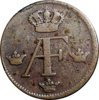 SWEDEN COPPER Adolf Frederick 1768 1 ORE S.M. Low Mintage:317,000 KM# 460 SCARCE