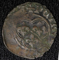 France Dombes Pierre II of Bourbon (1482-1503) 1 Denier Divo Dombe# 23 (465)