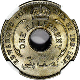 British West Africa Edward VIII 1936 1/2 Penny NGC MS65 KM# 15 (015)