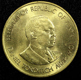 KENYA Daniel Toroitich Arap Moi Nickel-Brass 1991 5 Cents UNC KM# 17  (24 124)