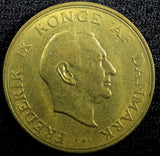 DENMARK Frederik IX Aluminum-Bronze 1956 C S 1 Krone GEM BU KM# 837.2 (23 094)