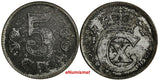 DENMARK Iron 1919 5 Ore WWI Issue 1 YEAR TYPE SCARCE KM# 814.2a (14 017)