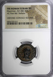 Roman Maximian,AD286-310 AE Post-Ref.Radiate / Victory From Jupiter NGC (012)