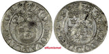 Livonia Gustav II Adolf (1621-1632) Silver 1624 1/24 Thaler KM# 10 (20 406)