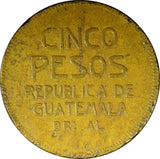 GUATEMALA Provisional Coinage Copper 1923  5 Pesos 1 YEAR TYPE KM# 234a (23 200)