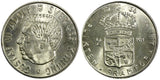 SWEDEN Gustaf VI Silver 1952-1966 TS 2 Kronor UNC/BU KM# 827 RANDOM PICK (1 C.)