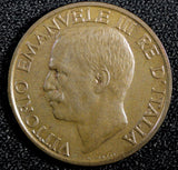 ITALY Vittorio Emanuele III Bronze 1929 R 10 Centesimi UNC KM# 60 (23 886)