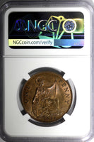 GREAT BRITAIN George V Bronze 1936 1 Penny NGC MS65 BN NICE TONING KM# 838 (8)