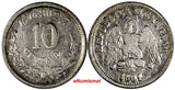 Mexico SECOND REP. 1891/89 ZS Z 10 Centavos Zacatecas RARE OVERDATE KM#403.10(3)