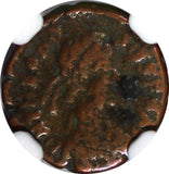EASTERN ROMAN Theodosius I,AD 379-395 AE4 NUMMUS /VICTORY ANGEL NGC (555)