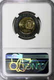 DOMINICAN REPUBLIC 2015 10 Pesos NGC MS65 MELLA  Poland Mint KM# 106 (030)
