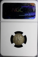 Mexico Republic Silver 1841 Go-PJ 1/2 Real NGC MS63 Nice Toning  KM# 370.7