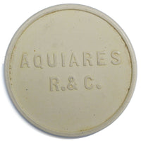 Costa Rica WhiteToken Hacienda AQUIARES R.&C. 31mm Countermark "AL"