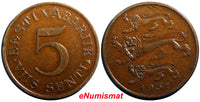 ESTONIA  Bronze  1931  5 Senti 23.3mm KM# 11 (4970)