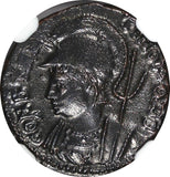 Roman Constantinian AD 330-340 AE3/4 NUMMUS NGC Rev.Constantinopolis/Victory (5)