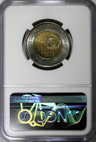 Dominican Republic 2005 10 Pesos General Mella NGC MS64 GEM BU KM# 106 (045)