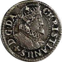 Denmark Christian IV Silver 1629 6 Skilling Dansk SCARCE KM# 110 (20 039)