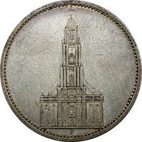 Germany - Third Reich 1934 F 5 Reichsmark 1st Anniversary - Nazi KM# 83 (22 301)