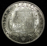 SWEDEN Silver 1932 G 2 Kronor 1 YEAR Death of Gustaf II Adolf GEM BU KM# 805 (8)