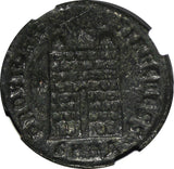 ROMAN Constantine II as Caesar AD 337-340 AE3 Nummus /Camp Gate NGC (320)