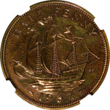 Great Britain George VI  Proof 1937 1/2 Penny NGC PF62 BN Mint-26,400 KM#844 (7)