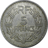 France Aluminium 1947 5 Francs 31mm KM# 888b.1 RANDOM PICK (1 Coin)  ( 22 171)