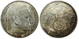 Germany - Third Reich Silver 1939 A 2 Reichs Mark Hindenburg KM# 93 (22 330)