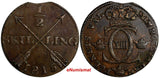 SWEDEN Carl XIII Copper 1815 1/2 Skilling NICE DETAILS KM# 590 (15 250)