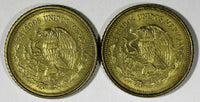 Mexico ESTADOS UNIDOS MEXICANOS LOT OF 2 COINS 1985 20 Pesos KM# 508 (17979)N/R