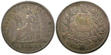 Guatemala Silver 1896  2 Reales 24 mm Nice Toned KM# 167 (22 656)