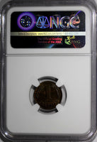 Latvia Bronze 1939 1 Santims NGC MS63 BN Nice Coin KM# 10