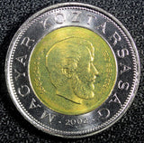 HUNGARY Bi-Metallic Lajos Kossuth 2002 BP 100 Forint GEM BU KM# 760 (23 869)