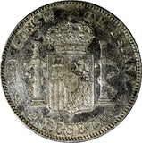 SPAIN Alfonso XIII Silver 1905 SM-V 2 Pesetas 1 YEAR TYPE KM# 725 (14 668)