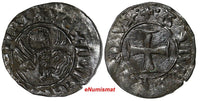 VENICE Andrea Contarini (1368-1382) Silver 1 Tornesello Toned Paol# 6 (15 188)